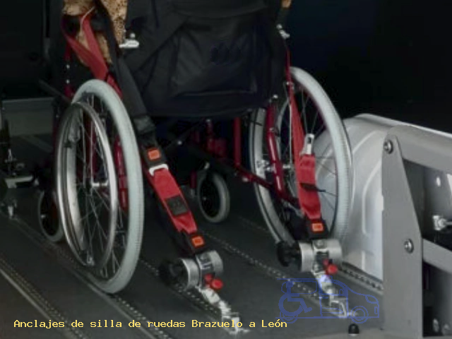 Anclajes de silla de ruedas Brazuelo a León
